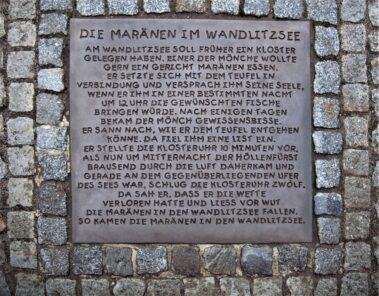 Schrifttafel Wandlitzsee