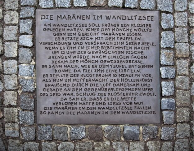 Schrifttafel Wandlitzsee